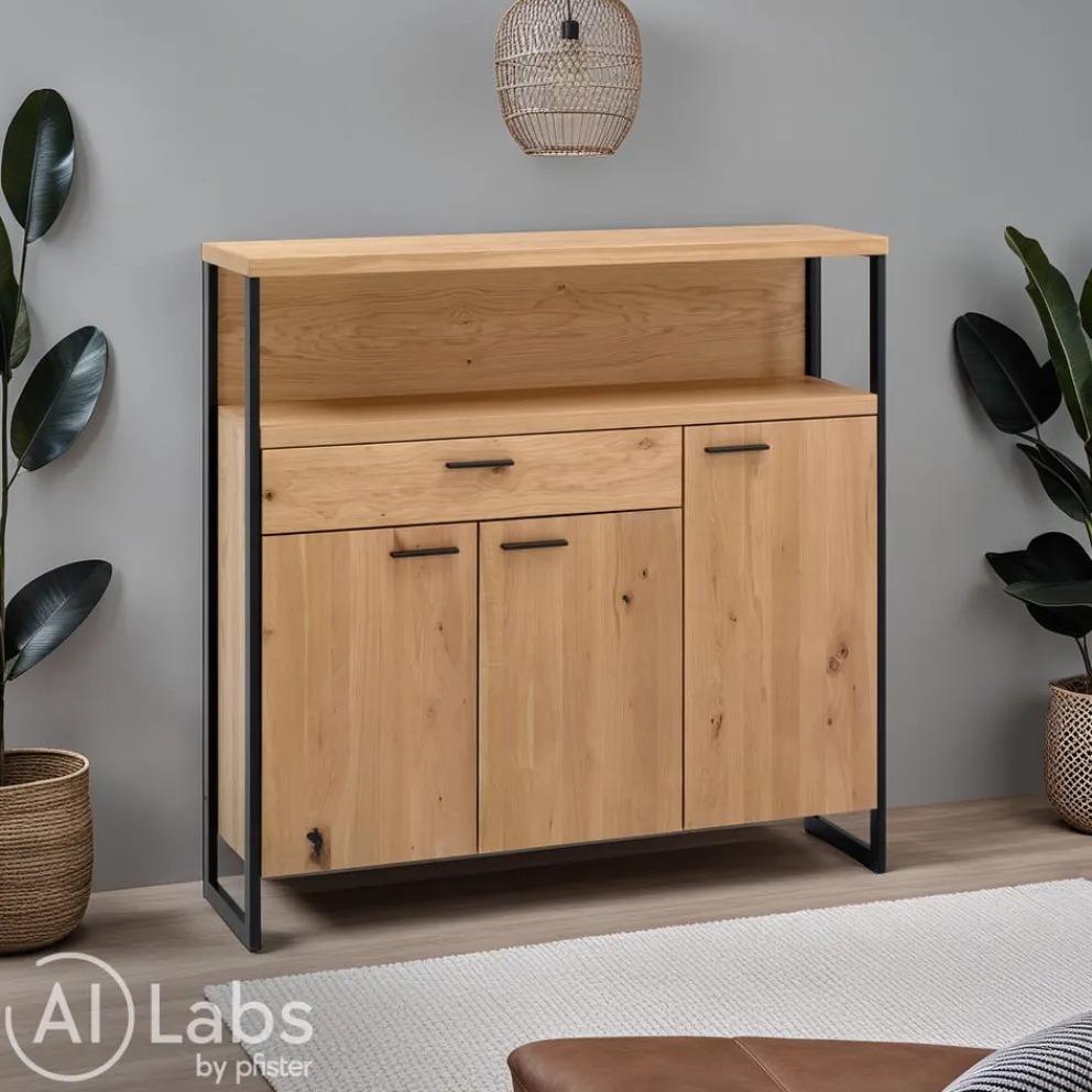 edy&liv Highboard Salerno eichefarbig Outlet