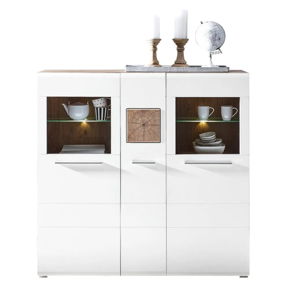 Hom'In Highboard Savona eichefarbig Discount