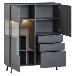 Venjakob Highboard Sentino 3000 36 Schiefergrau Hot