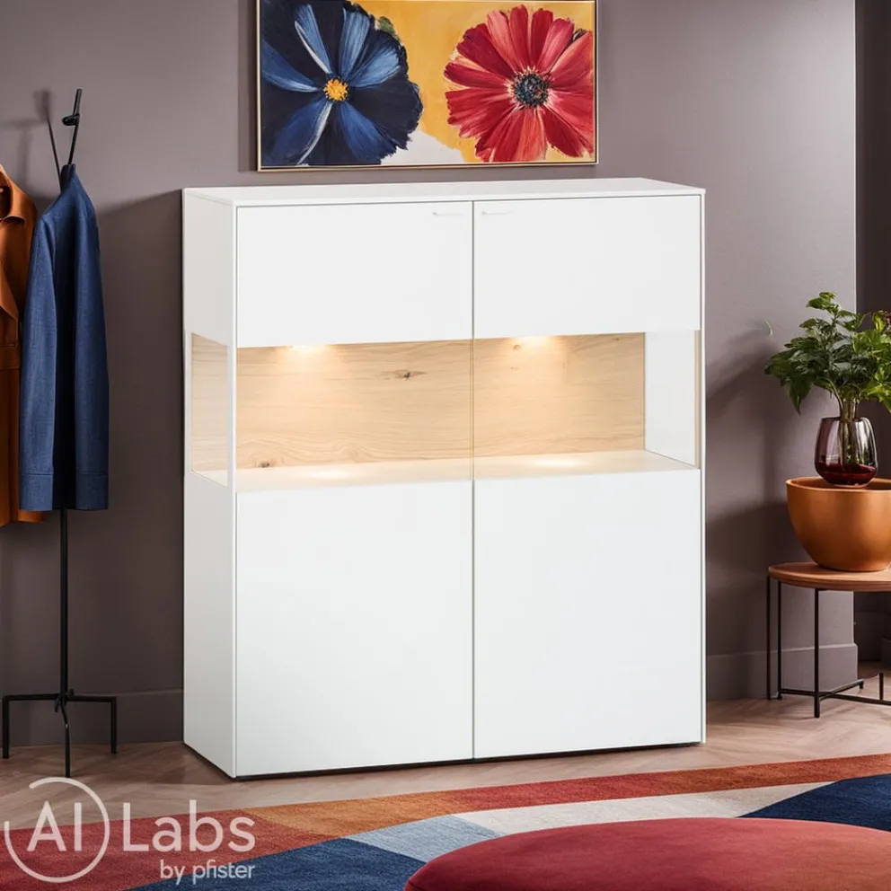 Venjakob Highboard Sentino 3000 37 Kristallweiss Discount