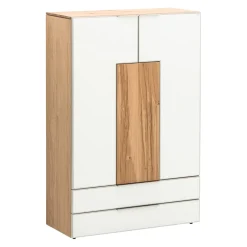 VOGLAUER Highboard valpin eichefarbig, weiss