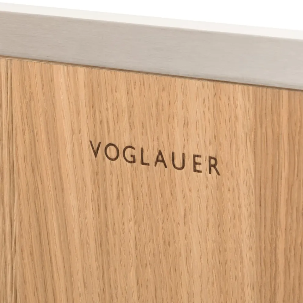 VOGLAUER Highboard valpin eichefarbig, weiss