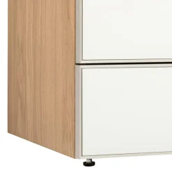 VOGLAUER Highboard valpin eichefarbig, weiss