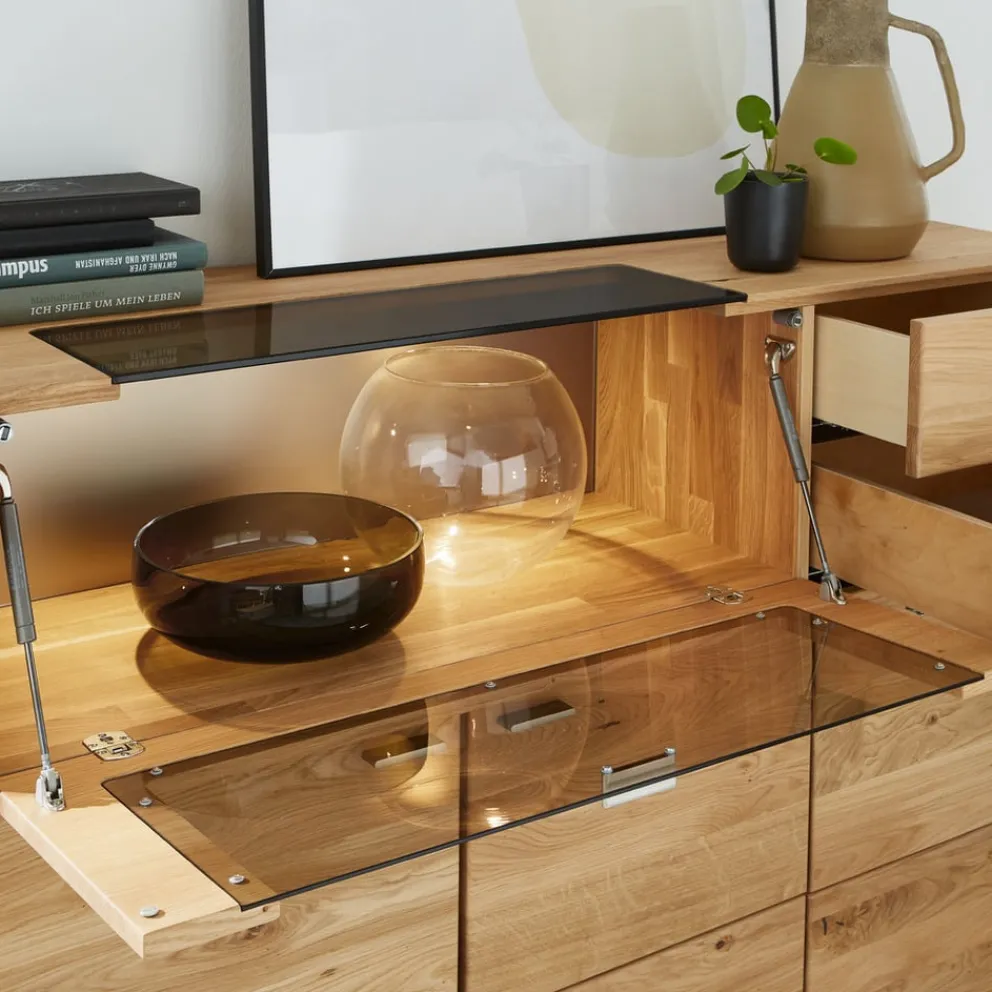 VALNATURA Highboard Venturo eichefarbig Clearance