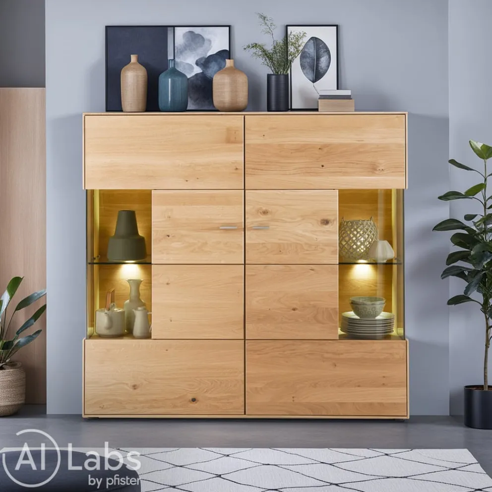 VALNATURA Highboard Venturo eichefarbig Outlet