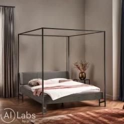 HASENA Himmelbett Bovena KUL pronto smoke 336, Vintage grey 64 Clearance