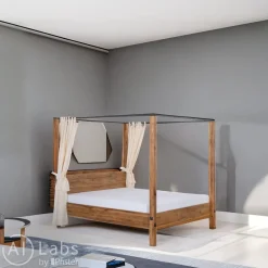 edy&liv Himmelbett Giorgia eiche Outlet