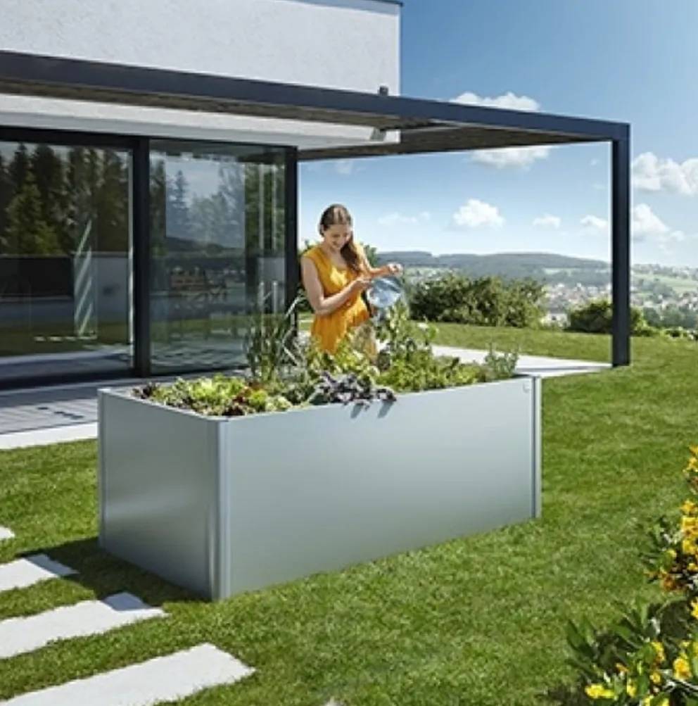 Biohort Hochbeet Gr. 2X1 silber Outlet
