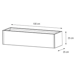 Herstera Hochbeet Metal Planter anthrazit