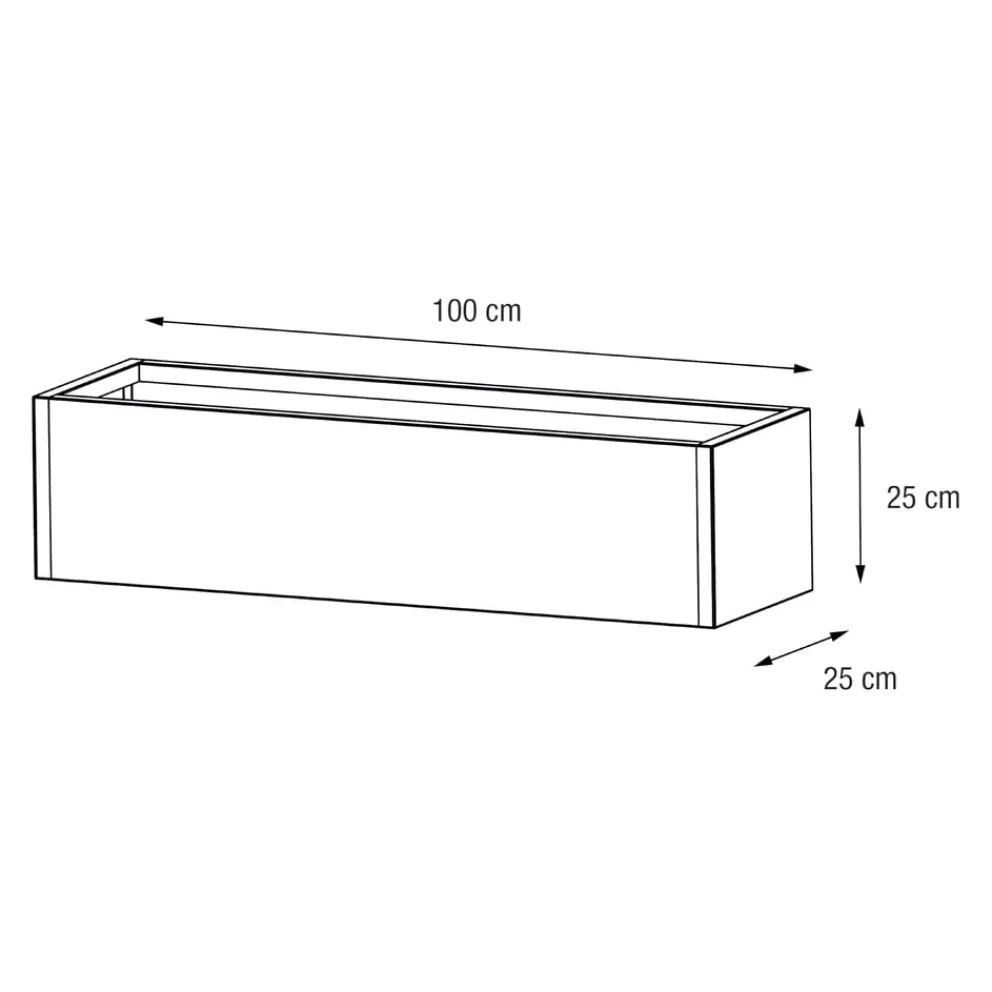 Herstera Hochbeet Metal Planter anthrazit