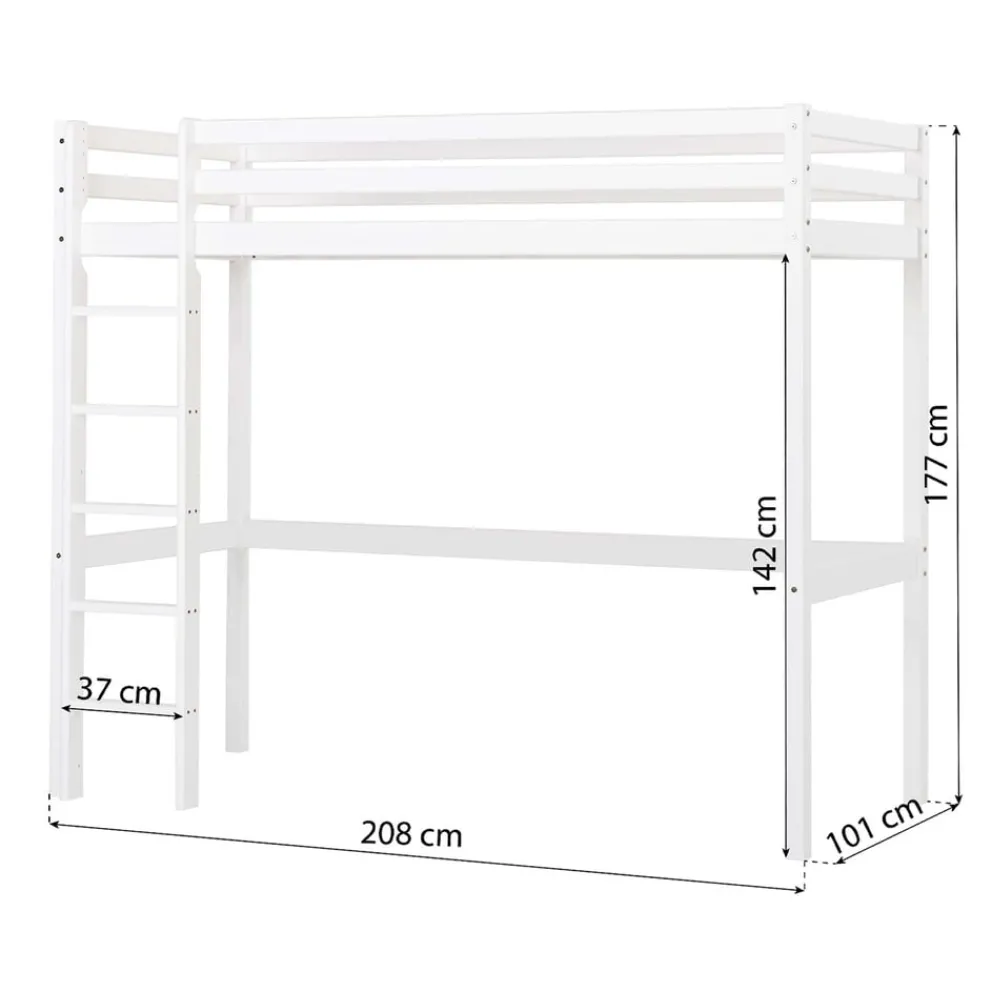 Hoppekids Hochbett Eco Dream weiss New