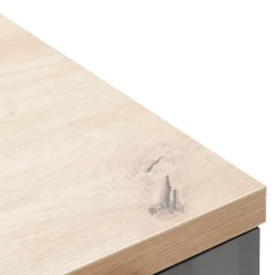 BYYU Hochschrank Mundi dunkelgrau, eichefarbig Hot