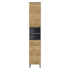 MID.YOU Hochschrank Salinas grandson-eiche-nb., graphit Hot
