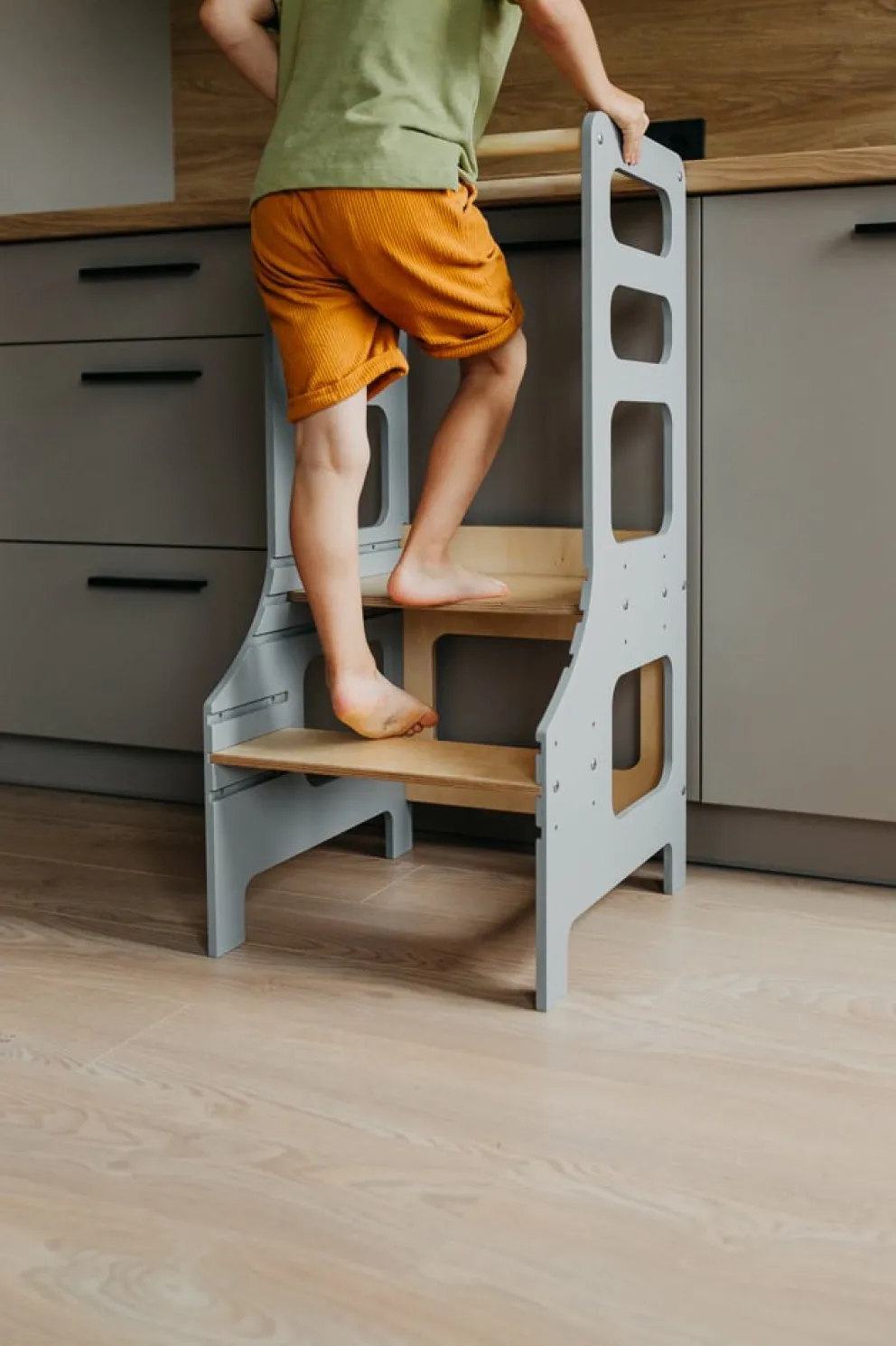 Duck Woodworks Hochstuhl Venta grau Clearance