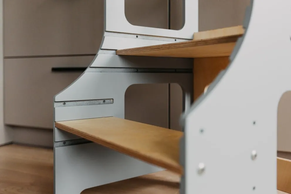 Duck Woodworks Hochstuhl Venta grau Clearance