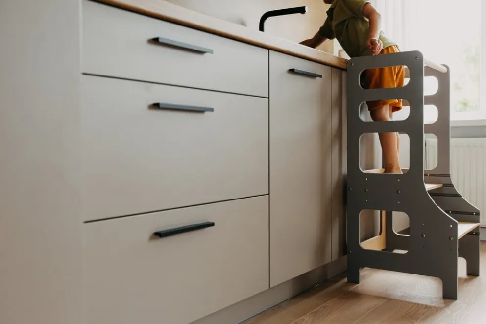Duck Woodworks Hochstuhl Venta grau Clearance
