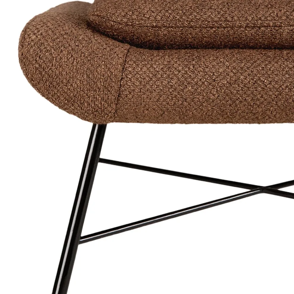 Ethnicraft Hocker Barrow rostrot Outlet