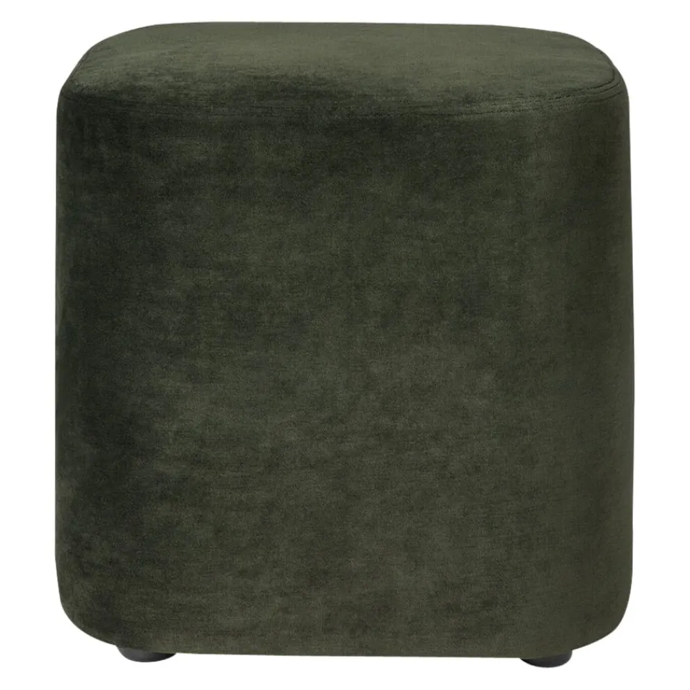 Ethnicraft Hocker Cube olivgrün New