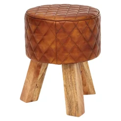 MID.YOU Hocker Leder braun Discount