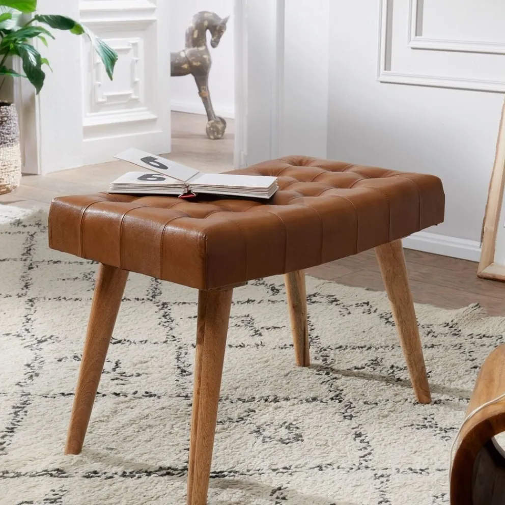 MID.YOU Hocker Mango braun Sale