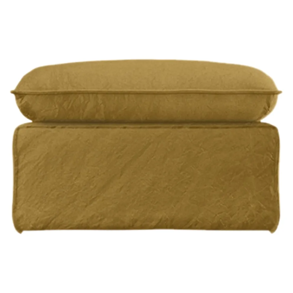HKliving Hocker Nomad ockergelb New