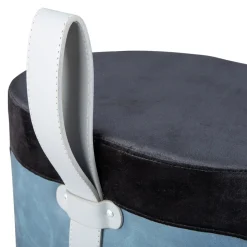 MID.YOU Hocker Osane-506 anthrazit, blau