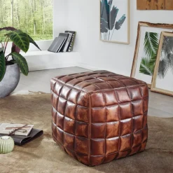 MID.YOU Hocker Ottomane braun