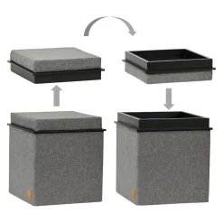StoreIt Hocker Premium grau Clearance
