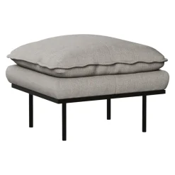 HKliving Hocker Retro hellgrau Hot