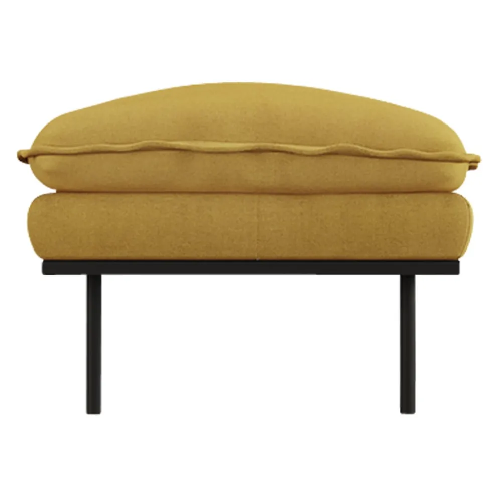 HKliving Hocker Retro senfgelb New