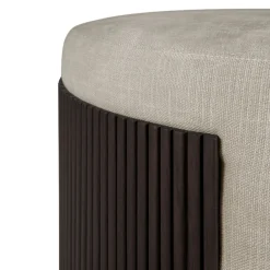 Ethnicraft Hocker Roller Max dunkelbraun Discount