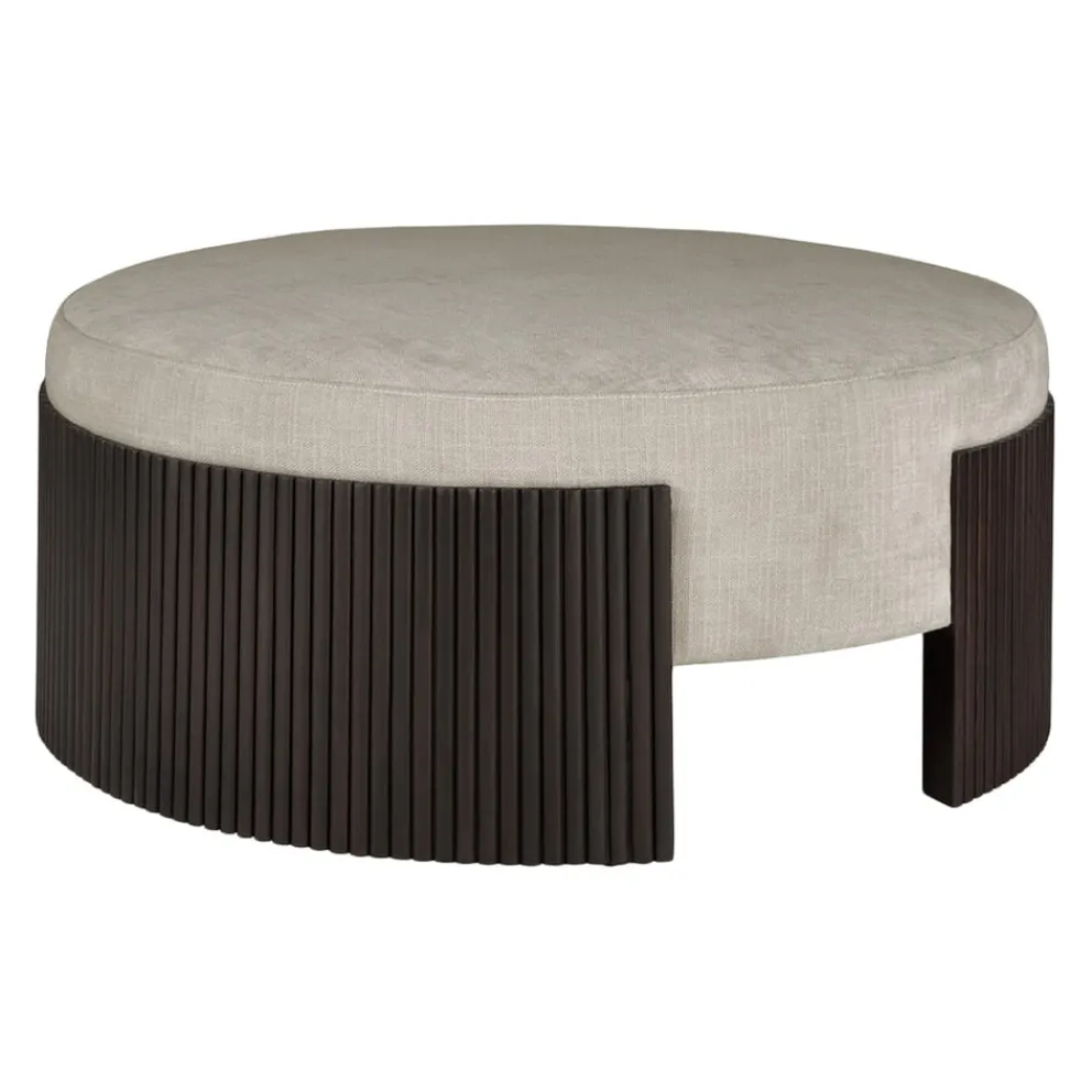 Ethnicraft Hocker Roller Max dunkelbraun Discount