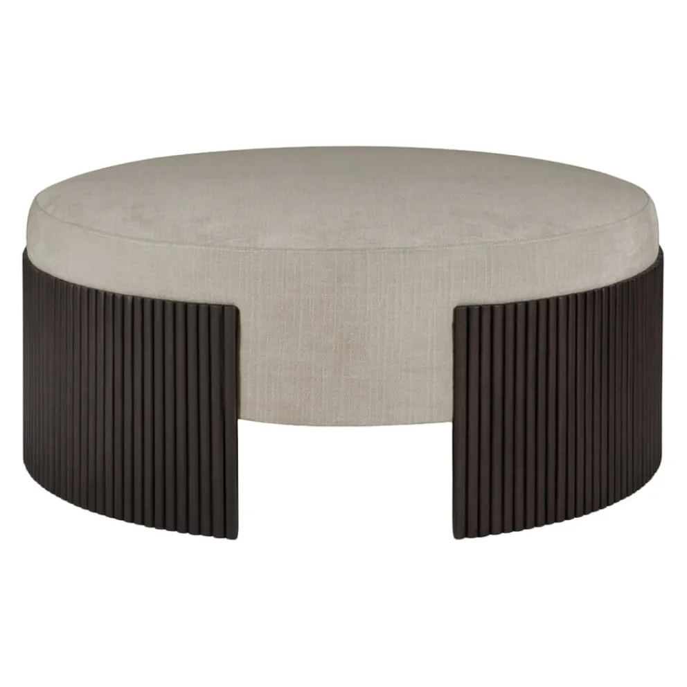Ethnicraft Hocker Roller Max dunkelbraun Discount