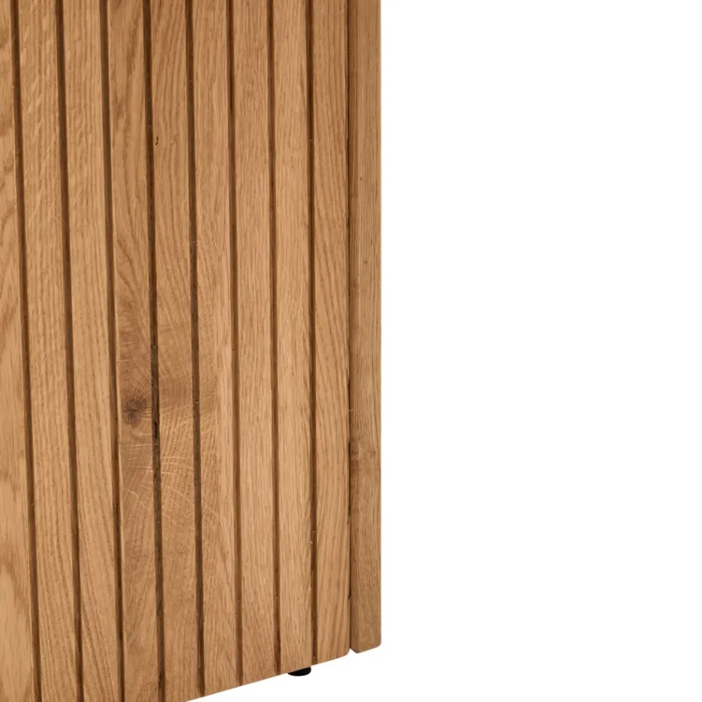 Linea Natura Hocker Rurik eichefarbig, schwarz Discount