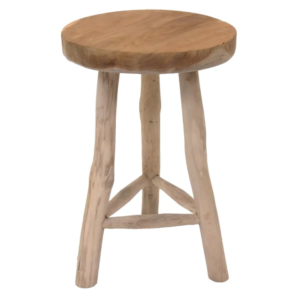 Van der Leeden Hocker Teak braun New