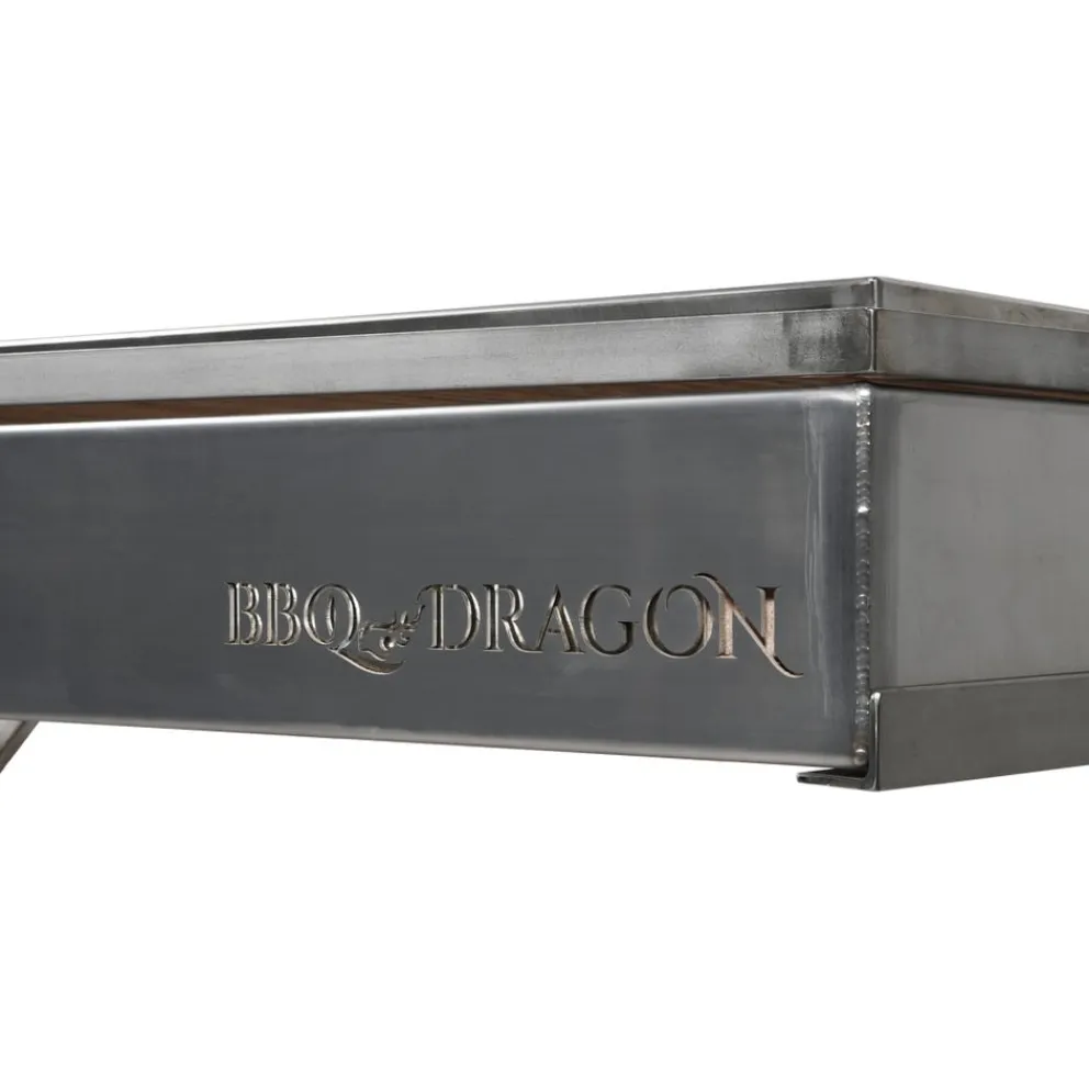 BBQ Dragon Holzkohlegrill Alicante hellbraun, silber