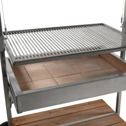 BBQ Dragon Holzkohlegrill Alicante hellbraun, silber