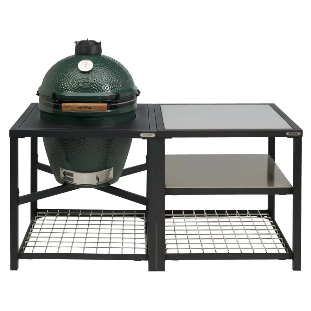 Big Green Egg Holzkohlegrill Large BBQ dunkelgrün Best