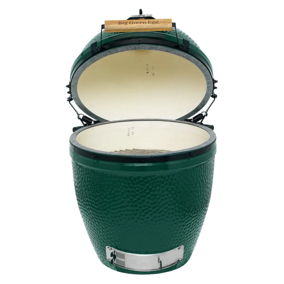 Big Green Egg Holzkohlegrill Large BBQ dunkelgrün Best