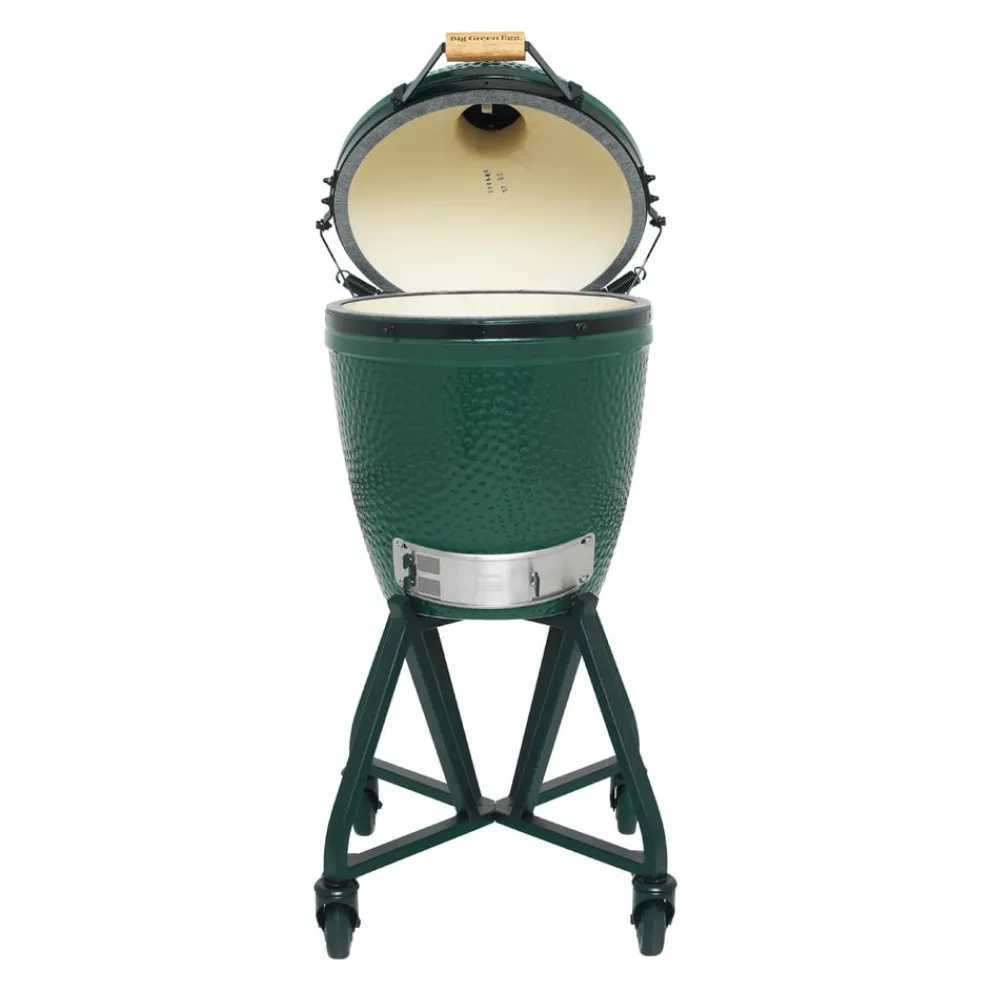 Big Green Egg Holzkohlegrill Medium BBQ dunkelgrün Clearance
