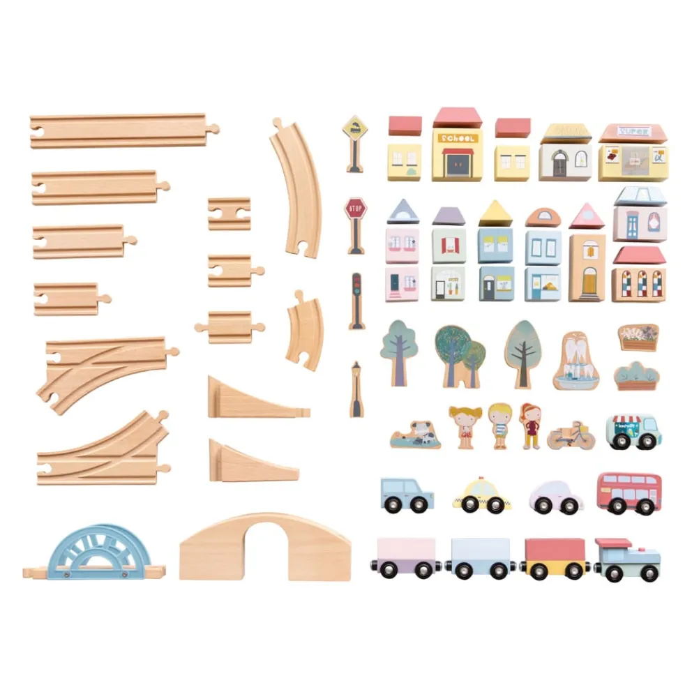 LITTLE DUTCH Holzspielzeug Little Farm buchefarbig, multicolor Hot