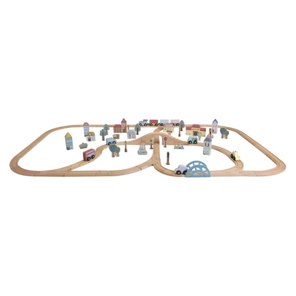LITTLE DUTCH Holzspielzeug Little Farm buchefarbig, multicolor Hot