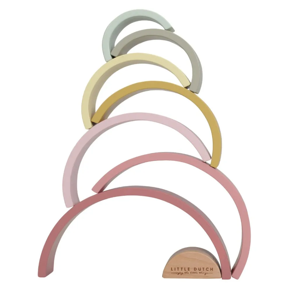 LITTLE DUTCH Holzspielzeug Rainbow rosa Discount