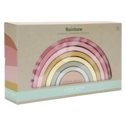 LITTLE DUTCH Holzspielzeug Rainbow rosa Discount