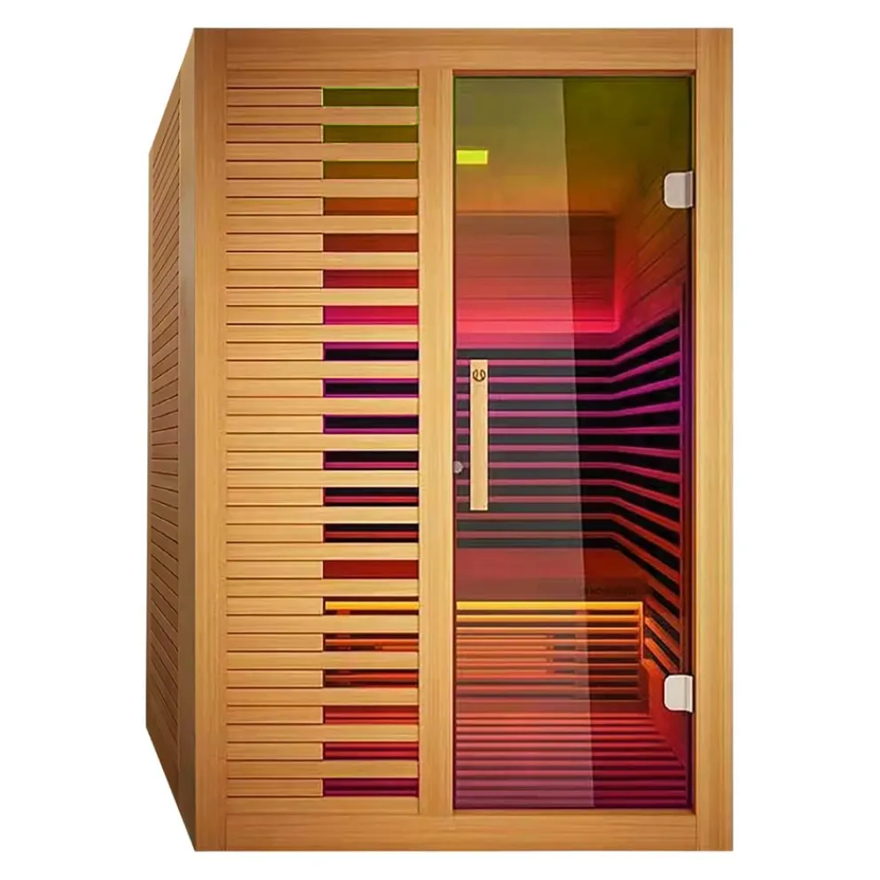 Sonnenkönig Infrarotsauna Cleveland hellbraun Discount