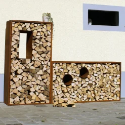Kaminholzregal Ambiance rostrot Outlet