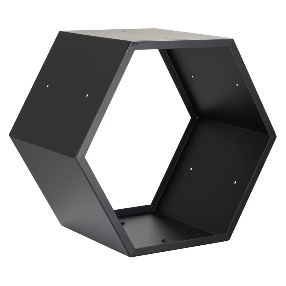 Nouvel Kaminholzregal Honeycomb schwarz