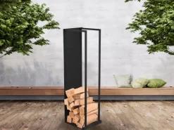 Nouvel Kaminholzregal Nero schwarz Sale