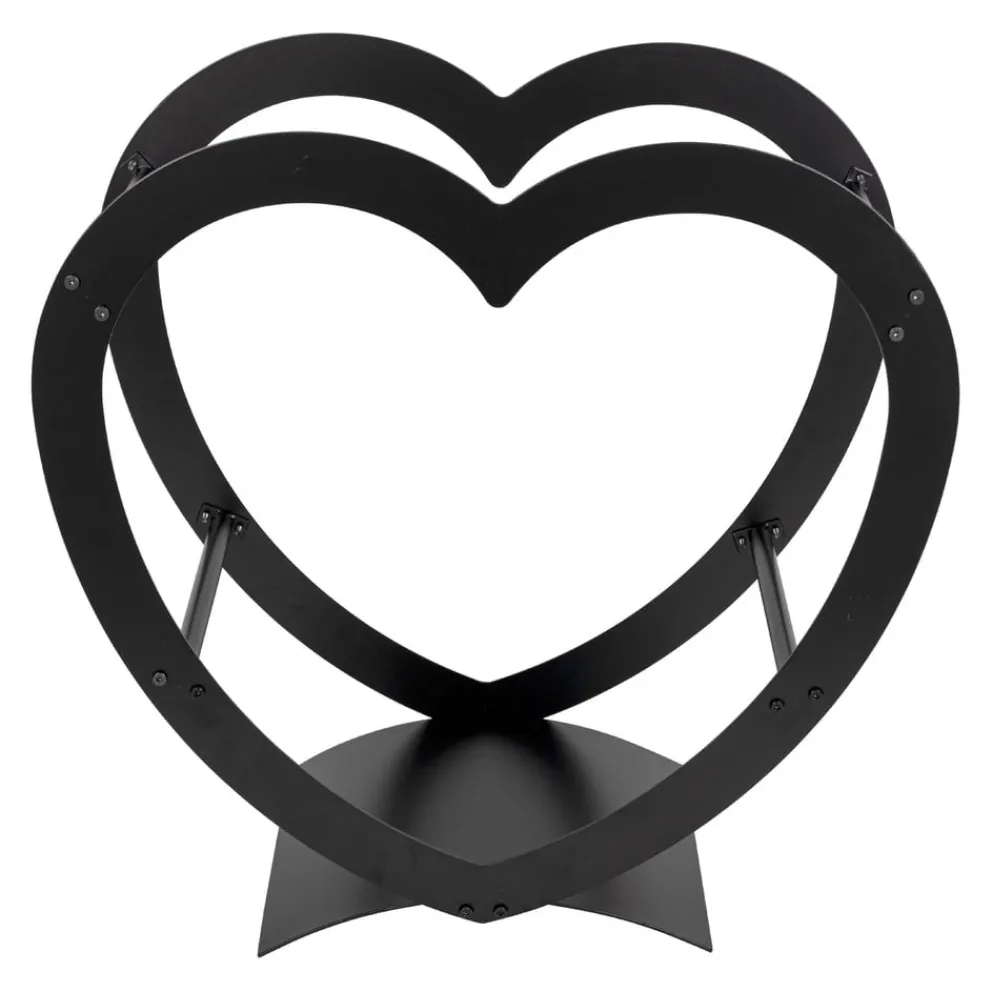 Nouvel Kaminholzregal Valentino schwarz Outlet