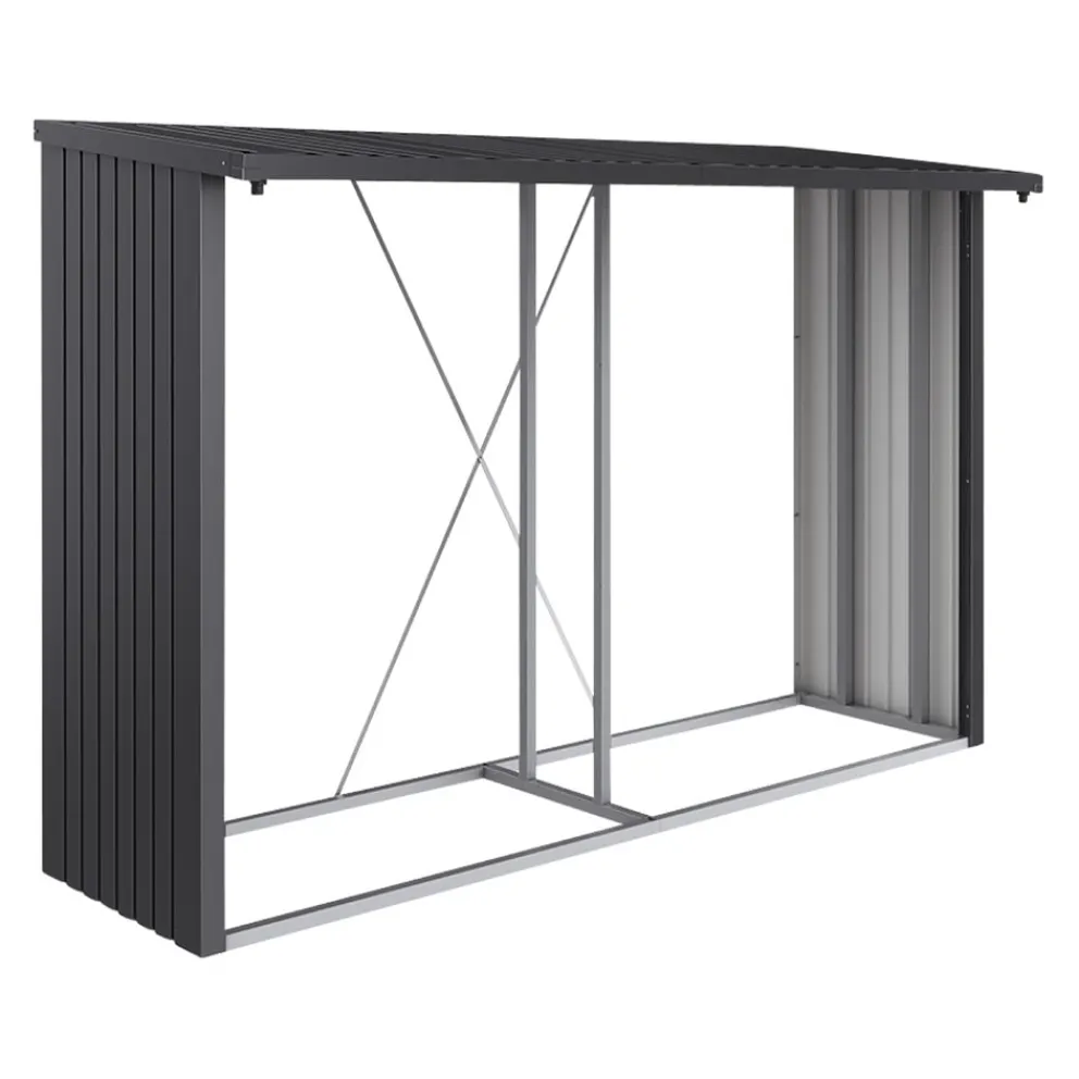 Biohort Kaminholzregal Woodstock 300 dunkelgrau